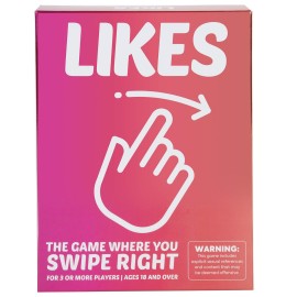 Outset Media Likes Card Game The Game Where You Swipe Right - Create Hilarious Dating Profiles - Ages 18 and Up
