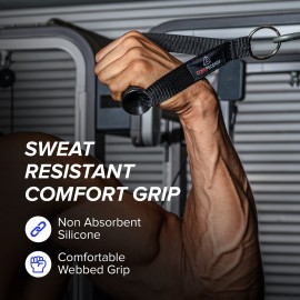 Core Prodigy Heavy Duty Exercise Handles - Grip Attachments for Cable Machine Pulleys, Gym Equipment, Resistance Bands, and Weight Lifting (Standard) Core Prodigy Heavy Duty Exercise Handles - Grip Attachments for Cable Machine Pulleys, Gym Equipment, Resistance Bands, and Weight Lifting (Standard)