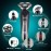 Electric Razor for Men - Rechargeable Electric Shaver for Men, Waterproof Wet Dry Cordless Razor with Nose Hair Trimmer and Sideburns Trimmer