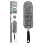 MR.SIGA Lint Free Microfiber Duster, Washable Duster for Household Cleaning Gray