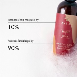 As I Am Jamaican Black Castor Oil Conditioner - 12 ounce - with JBCO, Ceramide, Betaine, Vitamin C, & Vitamin E - Instant Moisture & Hydration - Strengthens & Conditions
