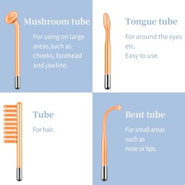 High Frequency Facial Machine - TUMAKOU Portable Handheld High Frequency Facial Skin Wand Machine with 4 Different Tubes High Frequency Facial Machine - TUMAKOU Portable Handheld High Frequency Facial Skin Wand Machine with 4 Different Tubes