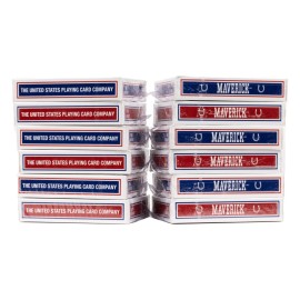 Maverick Playing Cards, Standard Index, Red and Blue, 12 Pack Maverick Playing Cards, Standard Index, Red and Blue, 12 Pack