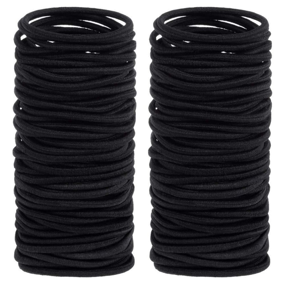 Anezus 200 Pcs Black Elastics Hair Ties Small Bulk Hair Ties Hair Bands (4mm) Anezus 200 Pcs Black Elastics Hair Ties Small Bulk Hair Ties Hair Bands (4mm)