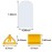 Blulu 36 Pieces Game Card Stands Multi-Color with 36 Pieces Blank Board Game Board Markers for Party Favor