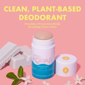 Kopari Aluminum Free Coconut Deodorant, Non Toxic & Clean Plant-Based, No Aluminum, Parabens or Baking Soda, Long Lasting Protection, Beach 2 oz