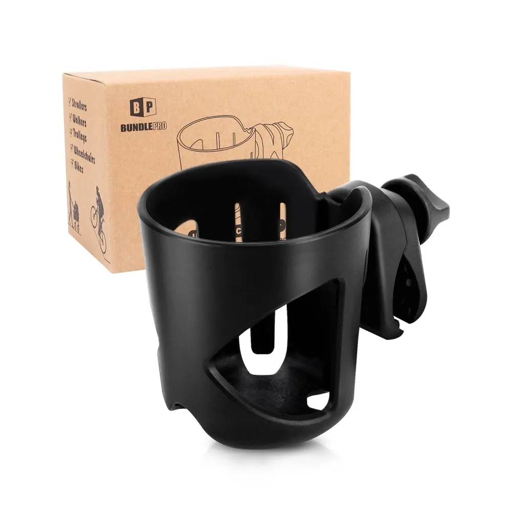 Stroller Cup Holder, Universal Drink Holder for Bikes, Trolleys or Walkers, Fits Most Cups Stroller Cup Holder, Universal Drink Holder for Bikes, Trolleys or Walkers, Fits Most Cups
