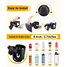 Stroller Cup Holder, Universal Drink Holder for Bikes, Trolleys or Walkers, Fits Most Cups Stroller Cup Holder, Universal Drink Holder for Bikes, Trolleys or Walkers, Fits Most Cups