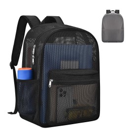 Heavy Duty Semi-Transparent Mesh BackpackSee Throu..