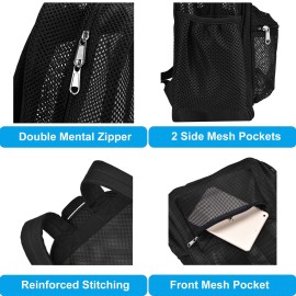 Heavy Duty Semi-Transparent Mesh BackpackSee Through College Student Backpack Heavy Duty Semi-Transparent Mesh BackpackSee Through College Student Backpack