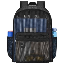 Heavy Duty Semi-Transparent Mesh BackpackSee Through College Student Backpack Heavy Duty Semi-Transparent Mesh BackpackSee Through College Student Backpack
