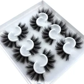 HBZGTLAD 6 Pairs Fluffy False Eyelashes Natural Faux Mink Strip 3D Lashes Pack (MDF-12) HBZGTLAD 6 Pairs Fluffy False Eyelashes Natural Faux Mink Strip 3D Lashes Pack (MDF-12)