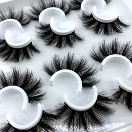 HBZGTLAD 6 Pairs Fluffy False Eyelashes Natural Faux Mink Strip 3D Lashes Pack (MDF-12) HBZGTLAD 6 Pairs Fluffy False Eyelashes Natural Faux Mink Strip 3D Lashes Pack (MDF-12)