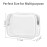 PACKISM Clear Toiletry Bag, 3 Pack TSA Approved Toiletry Bag Quart Size Bag, Travel Makeup Cosmetic Bag for Women Men, Carry on Airport Airline Compliant Bag, White (for age 12 or above)