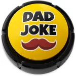 Ultimate Gift for Father\'s. Dad Joke Button with Tons of Funny Dad Jokes | Novelty Talking Button Present