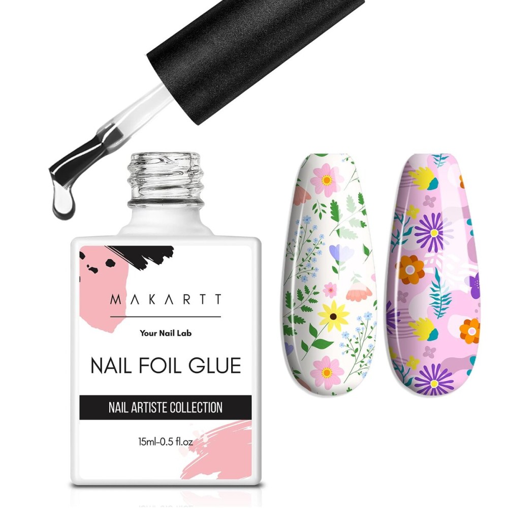 Makartt Nail Foil Glue Gel for Nail, Foil Gel Transfer for Nails Art Stickers Strong Adhesion Foil Transfer Gel Soak Off Salon DIY UV LED Lamp Required 15ML(0.5 fl.oz) Makartt Nail Foil Glue Gel for Nail, Foil Gel Transfer for Nails Art Stickers Strong Adhesion Foil Transfer Gel Soak Off Salon DIY UV LED Lamp Required 15ML(0.5 fl.oz)
