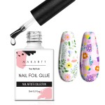 Makartt Nail Foil Glue Gel for Nail, Foil Gel Transfer for Nails Art Stickers Strong Adhesion Foil Transfer Gel Soak Off Salon DIY UV LED Lamp Required 15ML(0.5 fl.oz)