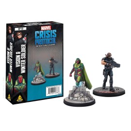 Marvel: Crisis Protocol Vision and Winter Soldier CHARACTER PACK - Heroes of Ever-Shifting Fortunes, Tabletop Superhero Game, Ages 14+, 2 Players, 90 Minute Playtime, Made by Atomic Mass Games