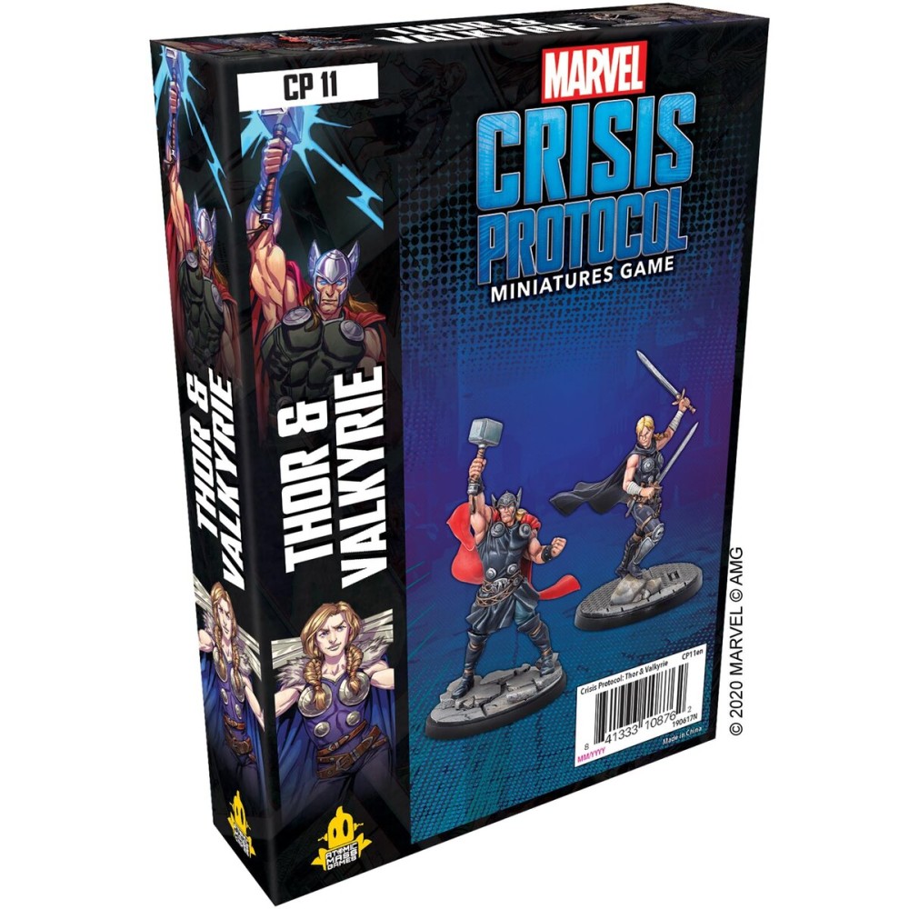 Marvel: Crisis Protocol Thor and Valkyrie CHARACTER PACK - Asgardian Might Unleashed! Tabletop Superhero Game, Ages 14+, 2 Players, 90 Minute Playtime, Made by Atomic Mass Games Marvel: Crisis Protocol Thor and Valkyrie CHARACTER PACK - Asgardian Might Unleashed! Tabletop Superhero Game, Ages 14+, 2 Players, 90 Minute Playtime, Made by Atomic Mass Games