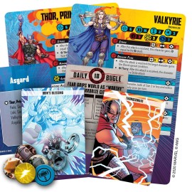 Marvel: Crisis Protocol Thor and Valkyrie CHARACTER PACK - Asgardian Might Unleashed! Tabletop Superhero Game, Ages 14+, 2 Players, 90 Minute Playtime, Made by Atomic Mass Games Marvel: Crisis Protocol Thor and Valkyrie CHARACTER PACK - Asgardian Might Unleashed! Tabletop Superhero Game, Ages 14+, 2 Players, 90 Minute Playtime, Made by Atomic Mass Games