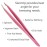 Tweezers - Surgical Grade Stainless Steel - Slant Tip for Expert Eyebrow Shaping and Facial Hair Removal - with Protective Pouch (Bubblegum Pink)