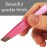 Tweezers - Surgical Grade Stainless Steel - Slant Tip for Expert Eyebrow Shaping and Facial Hair Removal - with Protective Pouch (Bubblegum Pink)