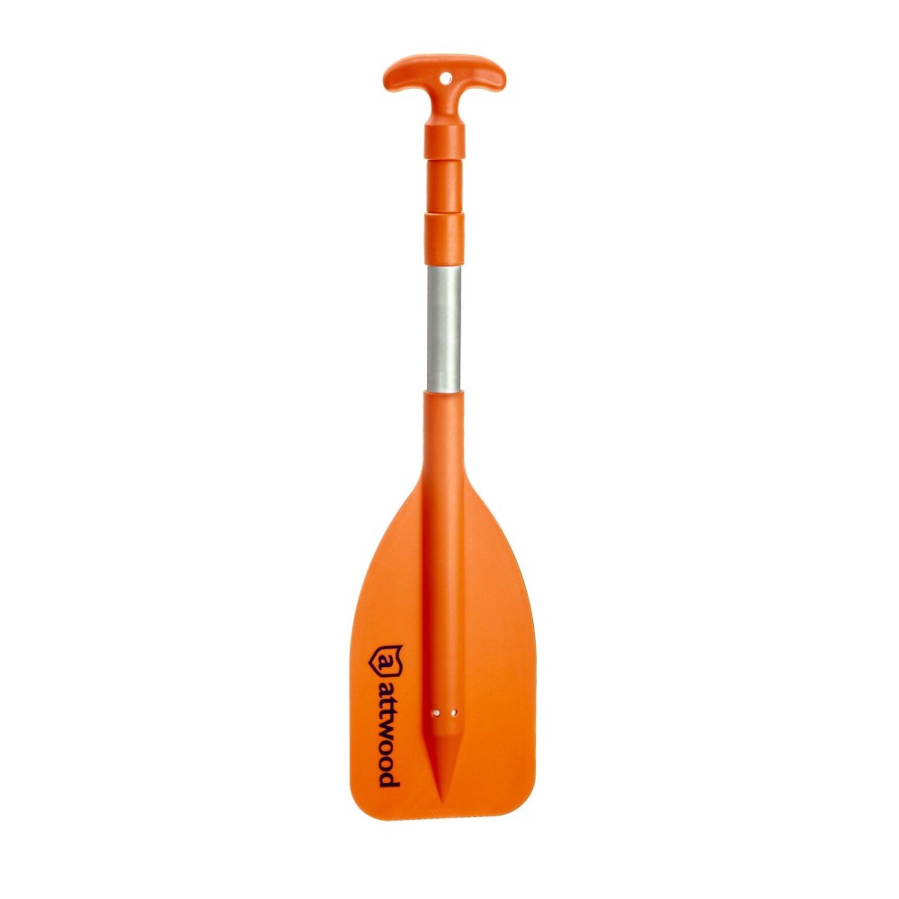 Attwood Emergency Telescoping Paddle for Boating, Collapsible, 24-inch to 54-inch, Orange Attwood Emergency Telescoping Paddle for Boating, Collapsible, 24-inch to 54-inch, Orange
