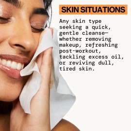 Pacifica Makeup Remover Face Wipes - Daily Facial Cleansing & Exfoliating Towelettes - Biodegradable - Organic - w/ Gycolic Acid - Clean Beauty Vegan & Cruelty-Free Dermatologist Tested 30 Count Pacifica Makeup Remover Face Wipes - Daily Facial Cleansing & Exfoliating Towelettes - Biodegradable - Organic - w/ Gycolic Acid - Clean Beauty Vegan & Cruelty-Free Dermatologist Tested 30 Count