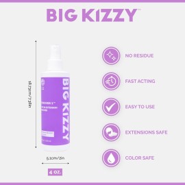 Big Kizzy Tape in Extension Remover Spray - Remover 1 (8oz) - Fastest and Easiest Tape In Remover - Compatible with all Human Hair Extension Tape Big Kizzy Tape in Extension Remover Spray - Remover 1 (8oz) - Fastest and Easiest Tape In Remover - Compatible with all Human Hair Extension Tape