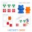 Bmag Counting Bears with Matching Sorting Cups,Number Color Recognition STEM Educational Toy for Toddler, Pre-School Learning Toy with 90 Bears,2 Tweezers,11 Activity Cards,1 Storage Box