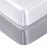 Pro Goleem 2 Pack Satin Soft Crib Sheet Great for Baby with Sensitive Hair Silky Baby Mattress Sheet White and Gray Unisex 52x28x8 Fitted Sheets