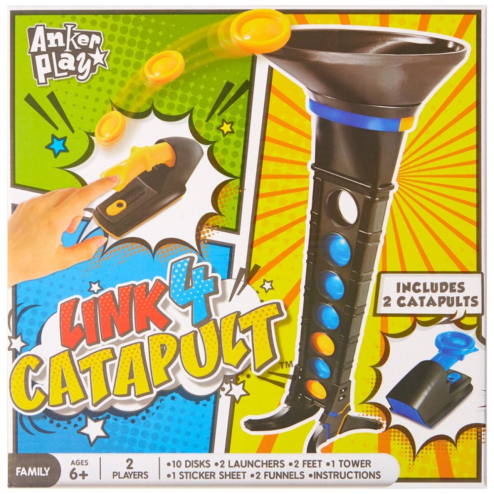 Anker Play Kids Board Game Playsets - Link 4 Catapult - 4 in a Row Toy - Sold Individually