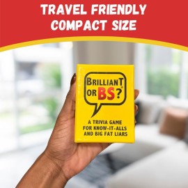 Brilliant or BS? - A Trivia Game for Know-it-Alls and Big Fat Liars - Fun Bluffing Trivia Game for Friends & Family Brilliant or BS? - A Trivia Game for Know-it-Alls and Big Fat Liars - Fun Bluffing Trivia Game for Friends & Family