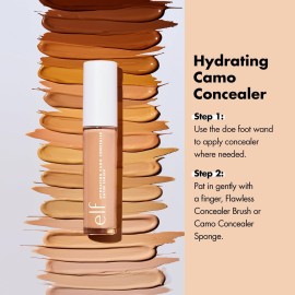 e.l.f. Hydrating Camo Concealer, Covers Blemishes & Under-Eye Circles, Full-Coverage & Delivers A Satin Finish, Vegan & Cruelty-Free, Light Ivory e.l.f. Hydrating Camo Concealer, Covers Blemishes & Under-Eye Circles, Full-Coverage & Delivers A Satin Finish, Vegan & Cruelty-Free, Light Ivory