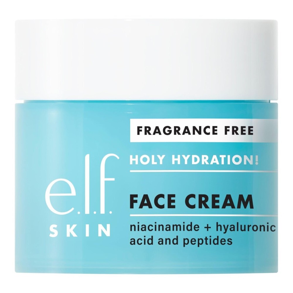 e.l.f. SKIN Holy Hydration! Face Cream, Fragrance Free, Smooth, Non-Greasy, Lightweight, Nourishing, Moisturises, Softens, Absorbs Quickly, Suitable For All Skin Types e.l.f. SKIN Holy Hydration! Face Cream, Fragrance Free, Smooth, Non-Greasy, Lightweight, Nourishing, Moisturises, Softens, Absorbs Quickly, Suitable For All Skin Types