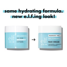e.l.f. SKIN Holy Hydration! Face Cream, Fragrance Free, Smooth, Non-Greasy, Lightweight, Nourishing, Moisturises, Softens, Absorbs Quickly, Suitable For All Skin Types e.l.f. SKIN Holy Hydration! Face Cream, Fragrance Free, Smooth, Non-Greasy, Lightweight, Nourishing, Moisturises, Softens, Absorbs Quickly, Suitable For All Skin Types