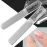 Nano Glass Nail Shiner Kit, Multi-Purpose Nail Buffer for Shaping Buffing and Polishing Natural Nails, Fine Crystal Nail Files Set, Professional Manicure Tools for Home and Salon Use, 2 Pack