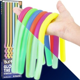 BUNMO Stretchy Strings - Sensory Toys for Toddlers - Stimulating & Addictive Sensory Toys for Kids - Fidget Toy - Hours of Fun for Kids - Non-Mouthable Toy 3+ - Glow 6 Pack BUNMO Stretchy Strings - Sensory Toys for Toddlers - Stimulating & Addictive Sensory Toys for Kids - Fidget Toy - Hours of Fun for Kids - Non-Mouthable Toy 3+ - Glow 6 Pack