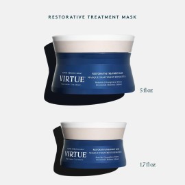 Virtue Restorative Hair Mask Treatment for Damaged Hair with Keratin and Baobab Seed Oil, Safe for All Hair Types, Color Safe