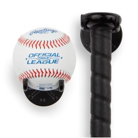 Wallniture Sporta Baseball Holder, Baseball Bat Wall Mount Display Stand for Man Cave Decor, Sports Memorabilia Ball Storage Rack Set of 2 Black Wallniture Sporta Baseball Holder, Baseball Bat Wall Mount Display Stand for Man Cave Decor, Sports Memorabilia Ball Storage Rack Set of 2 Black