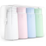 Valourgo Travel Bottles for Toiletries, Tsa Approved 3.4oz Portable Travel Bottles, BPA Free Leak Proof Travel Size Containers, Travel Accessories with Clear Toiletry Bag, Pink, White, Blue, Green