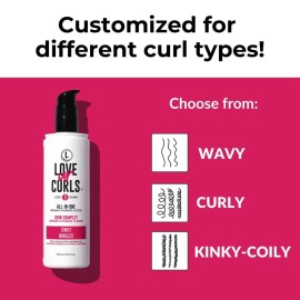 Love Ur Curls All in One Curl Cream Styler, Anti Frizz Curling Cream for Curly Hair, Repair, Define, Hydrate & Style with Shea Butter, 250mL Love Ur Curls All in One Curl Cream Styler, Anti Frizz Curling Cream for Curly Hair, Repair, Define, Hydrate & Style with Shea Butter, 250mL