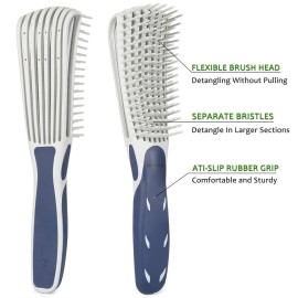 BESTOOL Detangling Brush for Curly and Natural Black Hair, Afro 3/4abc Texture, Faster and Easier Detangling of Wet or Dry Hair with No Pain (Blue) BESTOOL Detangling Brush for Curly and Natural Black Hair, Afro 3/4abc Texture, Faster and Easier Detangling of Wet or Dry Hair with No Pain (Blue)