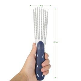 BESTOOL Detangling Brush for Curly and Natural Black Hair, Afro 3/4abc Texture, Faster and Easier Detangling of Wet or Dry Hair with No Pain (Blue) BESTOOL Detangling Brush for Curly and Natural Black Hair, Afro 3/4abc Texture, Faster and Easier Detangling of Wet or Dry Hair with No Pain (Blue)