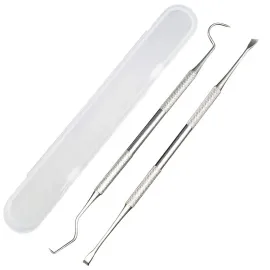 Professional Dental Tools, Langsum Stainless Steel Teeth Cleaning Tools for Dentist, Personal Using, Pets, Dental Hygiene Kit with Dental Scaler Pick, Tooth Tartar Scraper Remover and Storage Box