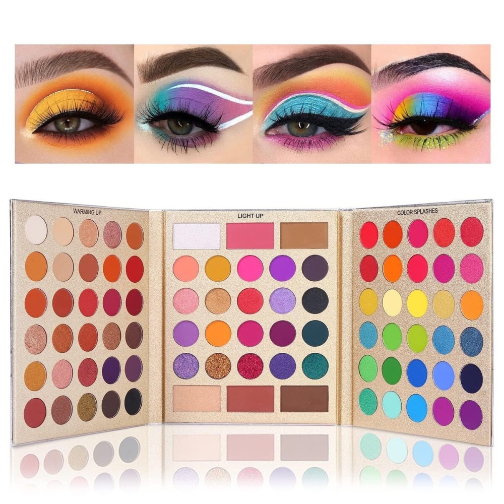 UCANBE Pretty All Set Eyeshadow Palette Holiday Set Pro 86 Colors Makeup Kit Matte Shimmer Eye Shadow Highlighters Contour Blush Powder All In One Valentine\'s Gift Makeup Pallet UCANBE Pretty All Set Eyeshadow Palette Holiday Set Pro 86 Colors Makeup Kit Matte Shimmer Eye Shadow Highlighters Contour Blush Powder All In One Valentine\'s Gift Makeup Pallet