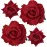 Topbuti Rose Hair Clip Flower Hairpin Brooch Floral Clips, 4 Pcs Fabric Rose Flowers Hair Clips Mexican Hair Flowers Pin up Headpieces for Woman Girl Wedding Party Mother\'s Day