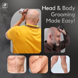 Skull Shaver Pitbull Silver PRO: Electric Head Shaver for Men, Wet & Dry Bald Head Shaver with Ergonomic Design - Perfect Grooming for Men Skull Shaver Pitbull Silver PRO: Electric Head Shaver for Men, Wet & Dry Bald Head Shaver with Ergonomic Design - Perfect Grooming for Men