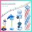 Decojoy 4 Set Balloon Stand Kit, 9 Feet Adjustable Balloon Arch for Floor, Ballon Column Tower with Weights Base and Pole, Metal Backdrop Stands for Parties, NO Need Helium Tank for Balloons