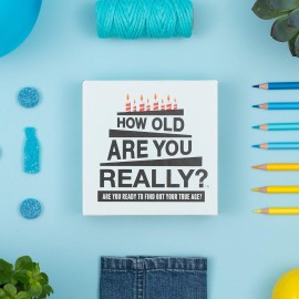 Hygge Games How Old are You Really? The Party Game - are You Ready to Find Out Your True Age?, Mixed Color